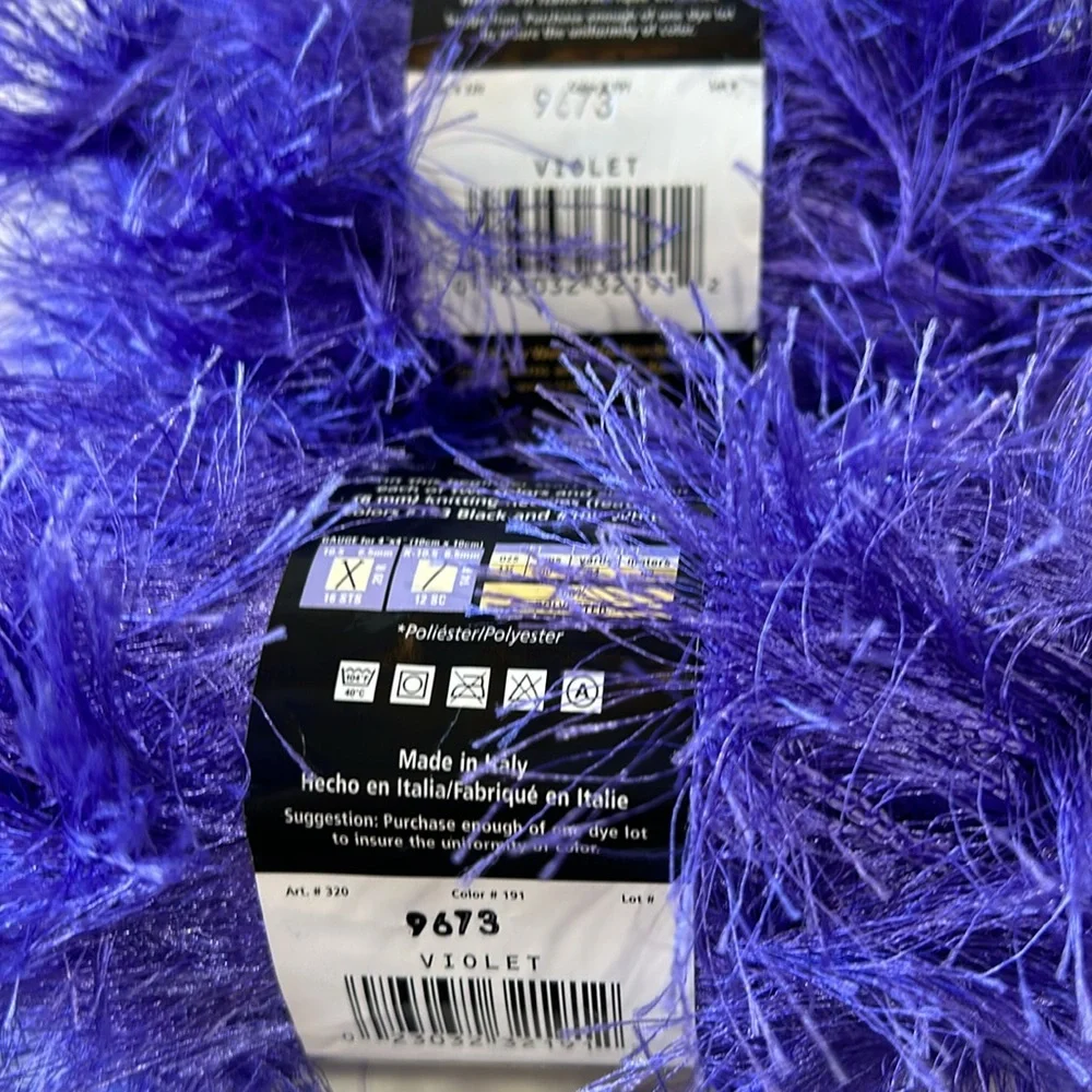 New Lion Brand Fun Fur Eyelash Yarn 2 Skeins